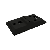 Base plate 17 kg with slot for fixing panel and ha